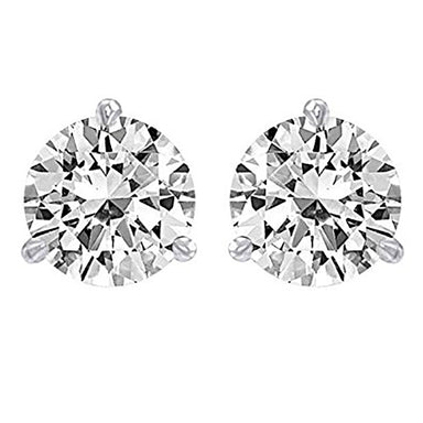 4.02 Carat Platinum Diamond Studs with GIA Certified E Color SI2 Clarity