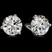 4.02 Carat Platinum Diamond Studs with GIA Certified E Color SI2 Clarity