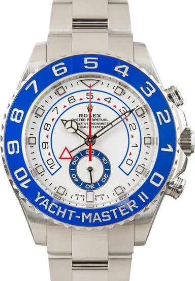 Rolex Yacht-Master II Stainless Steel Blue Bezel Model 116680