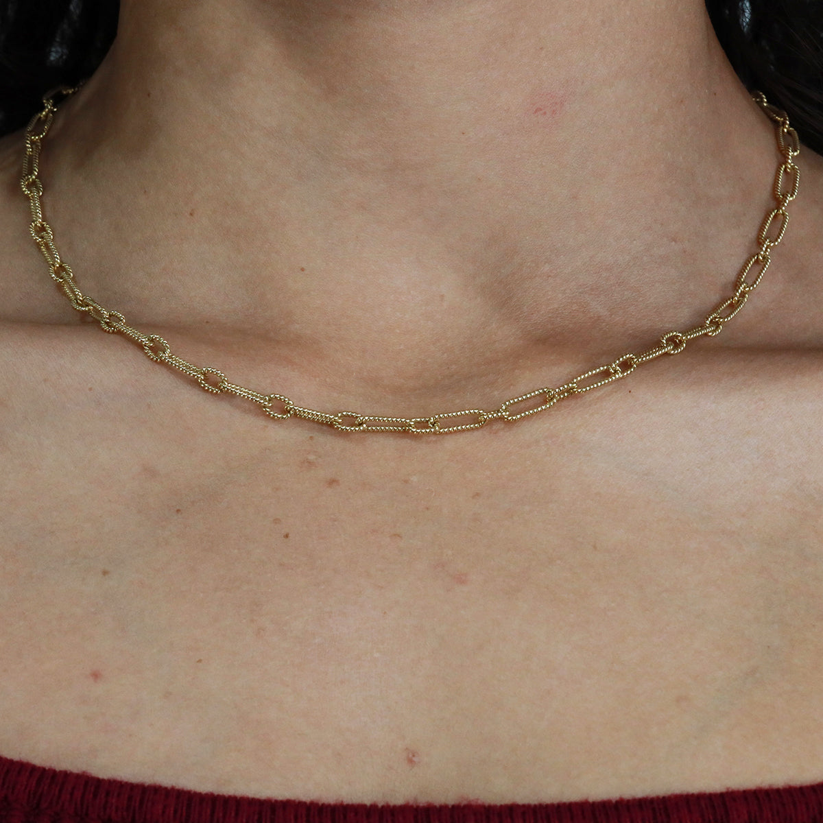 14k Woven Link Chain