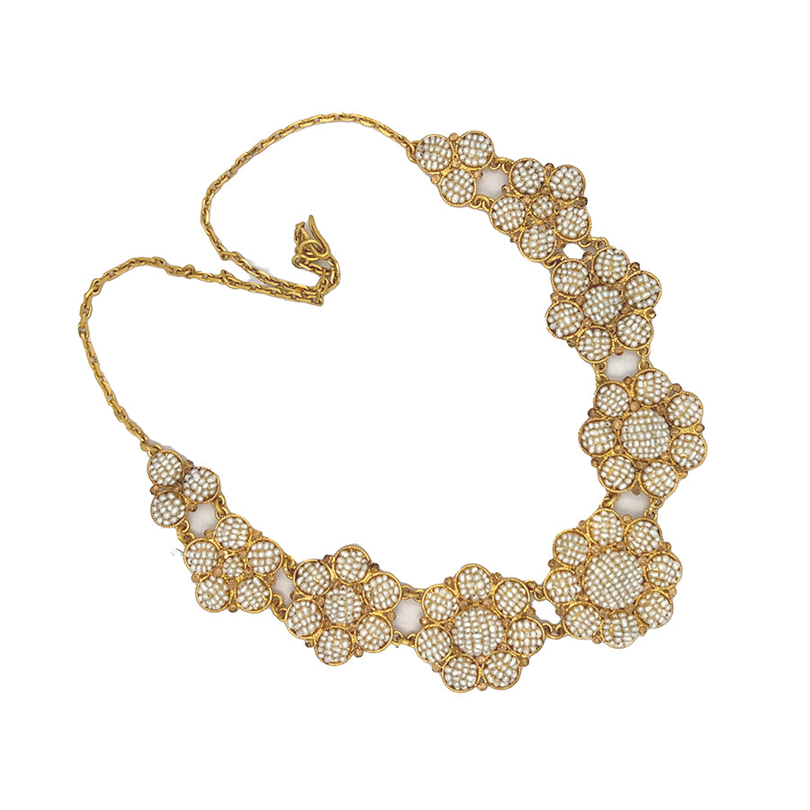 22k Seed Pearl Necklace