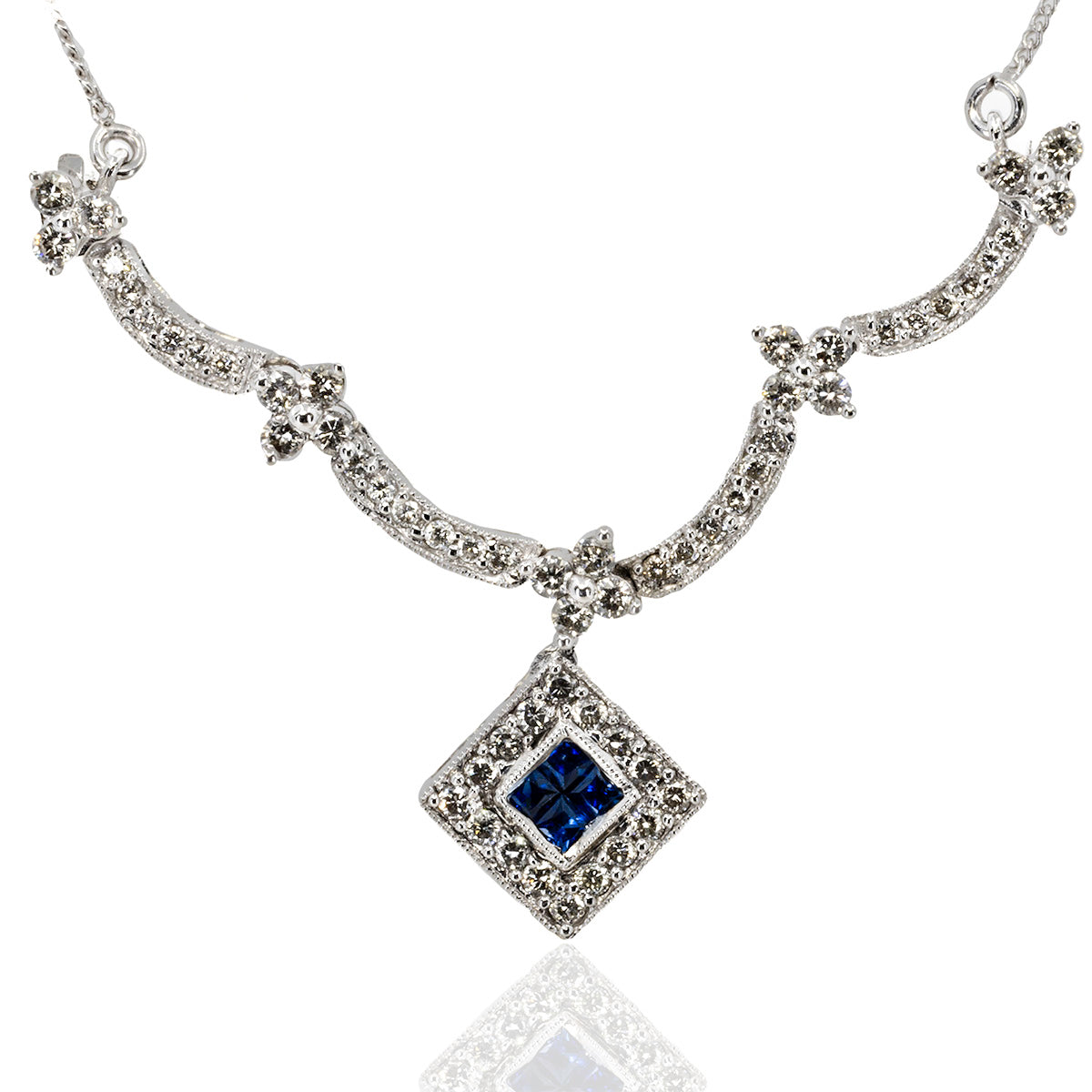 Sapphire & DIamond Necklace