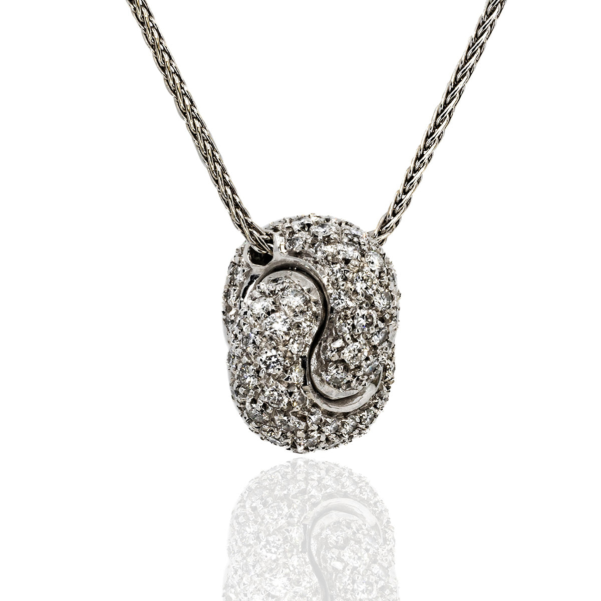Buy Infinity Necklace, Diamond Pendant Necklace, White Gold Necklace,  Infinity Knot Necklace, Gold Pendant, Handmade Jewelry Online in India -  Etsy