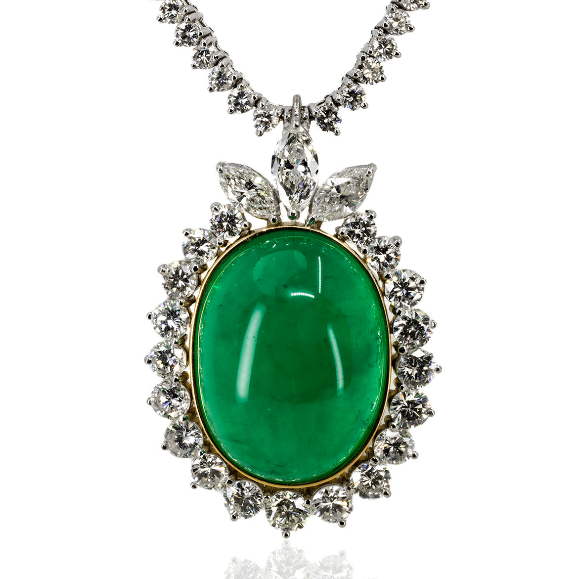 34.46 Carat Colombian Emerald Pendant