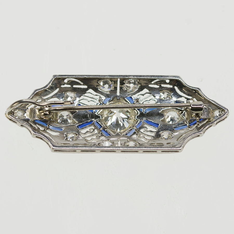 Platinum Art Deco Brooch