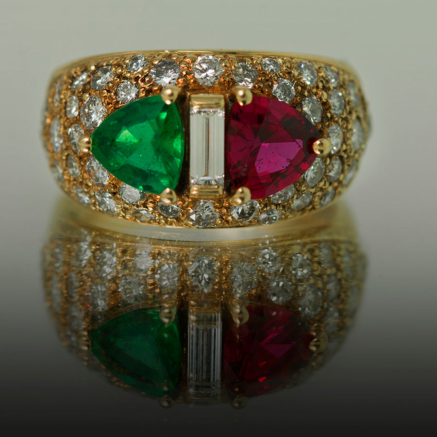 Emerald & Ruby Ring
