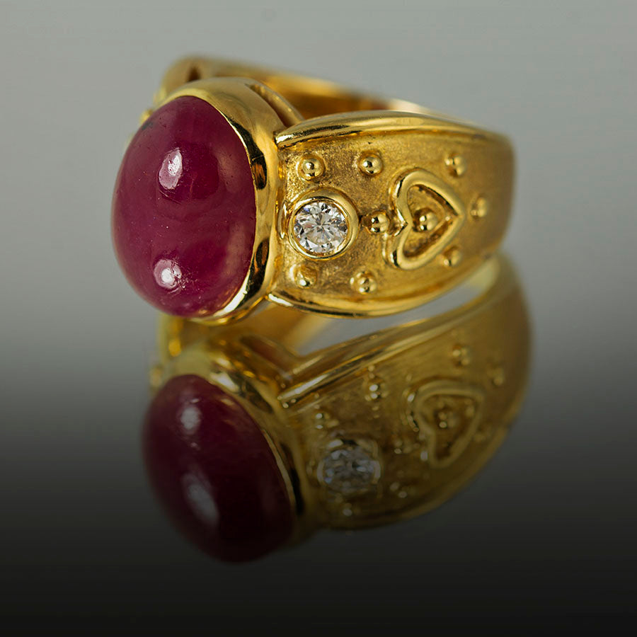 Keith Davis Ruby Burma Ruby Ring