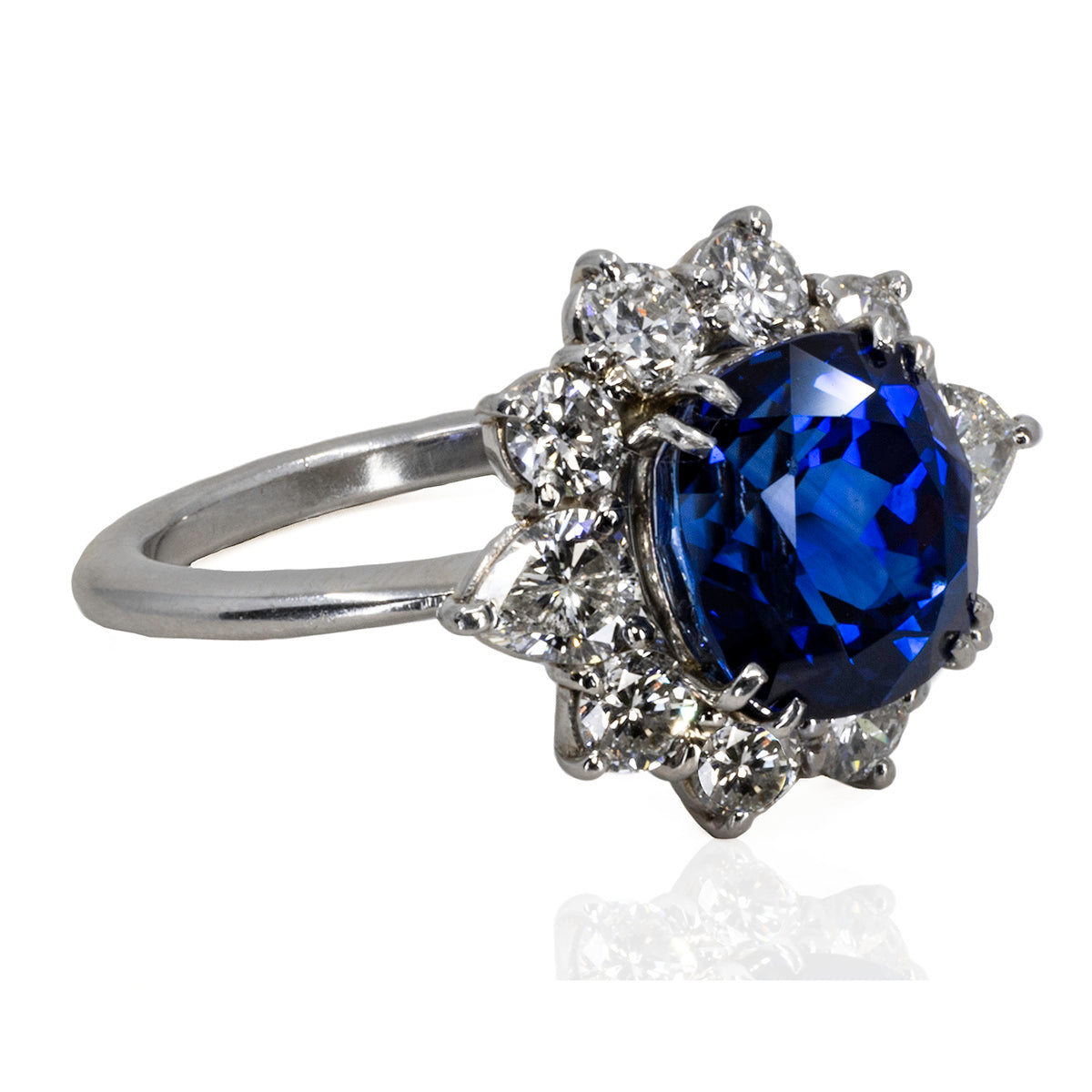 Vivid Royal Blue Sapphire Ring