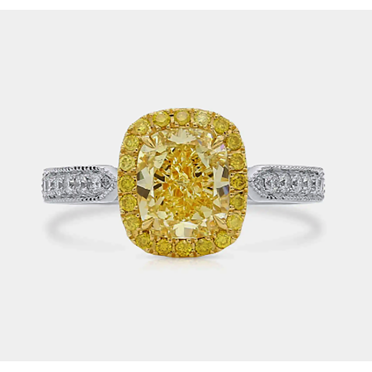 2.15 CU Yellow Diamond Ring