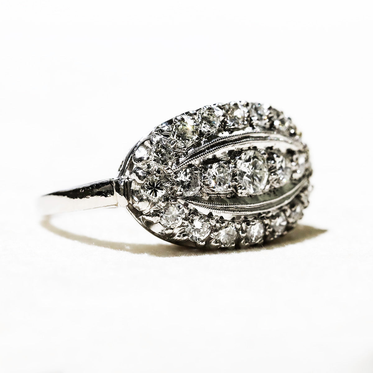 Vintage Platinum Diamond Ring
