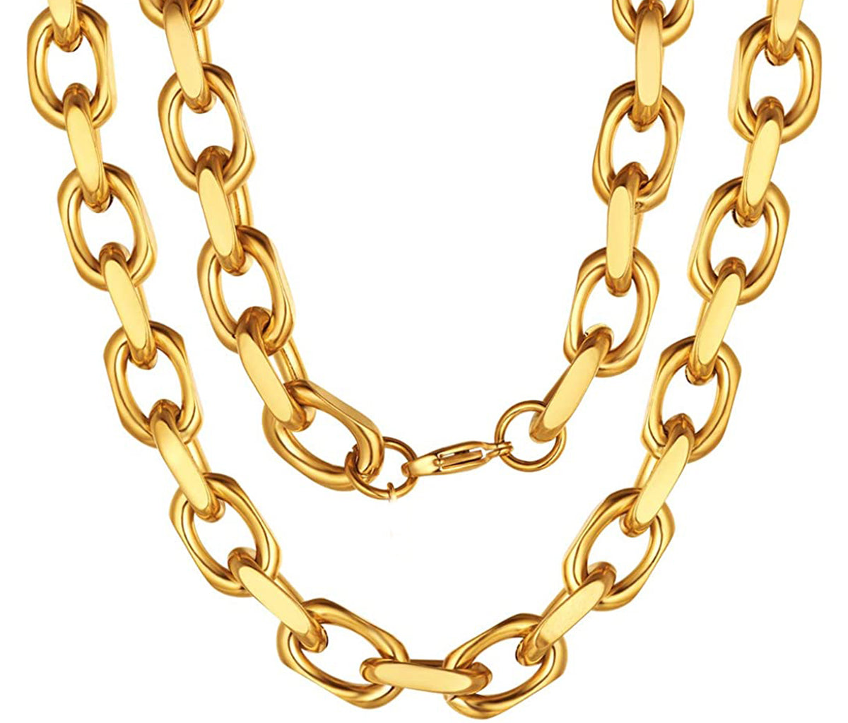 18k Cable Link 24" Chain. 24.62 grams