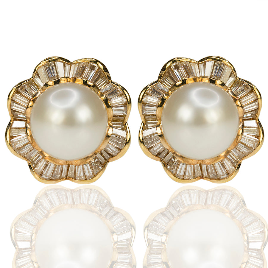 18k South Sea Pearl Earrings
