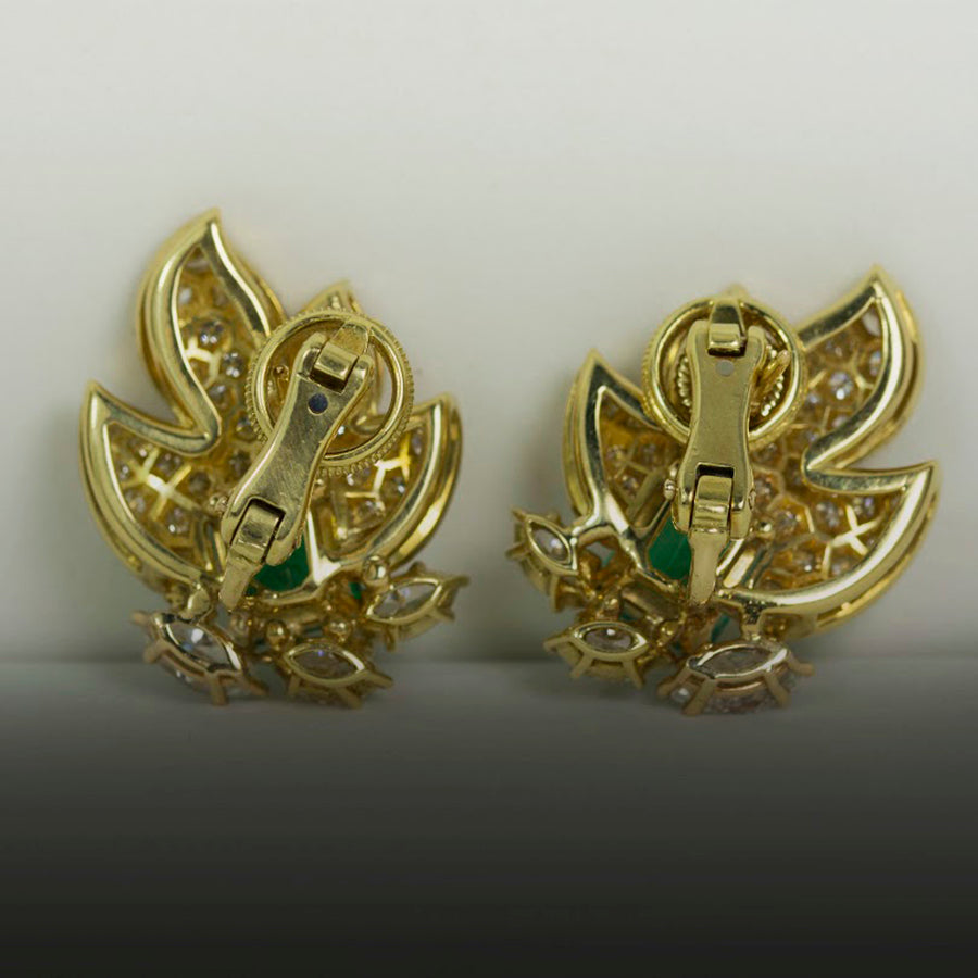 18k Emerald Earrings by Keith Davis